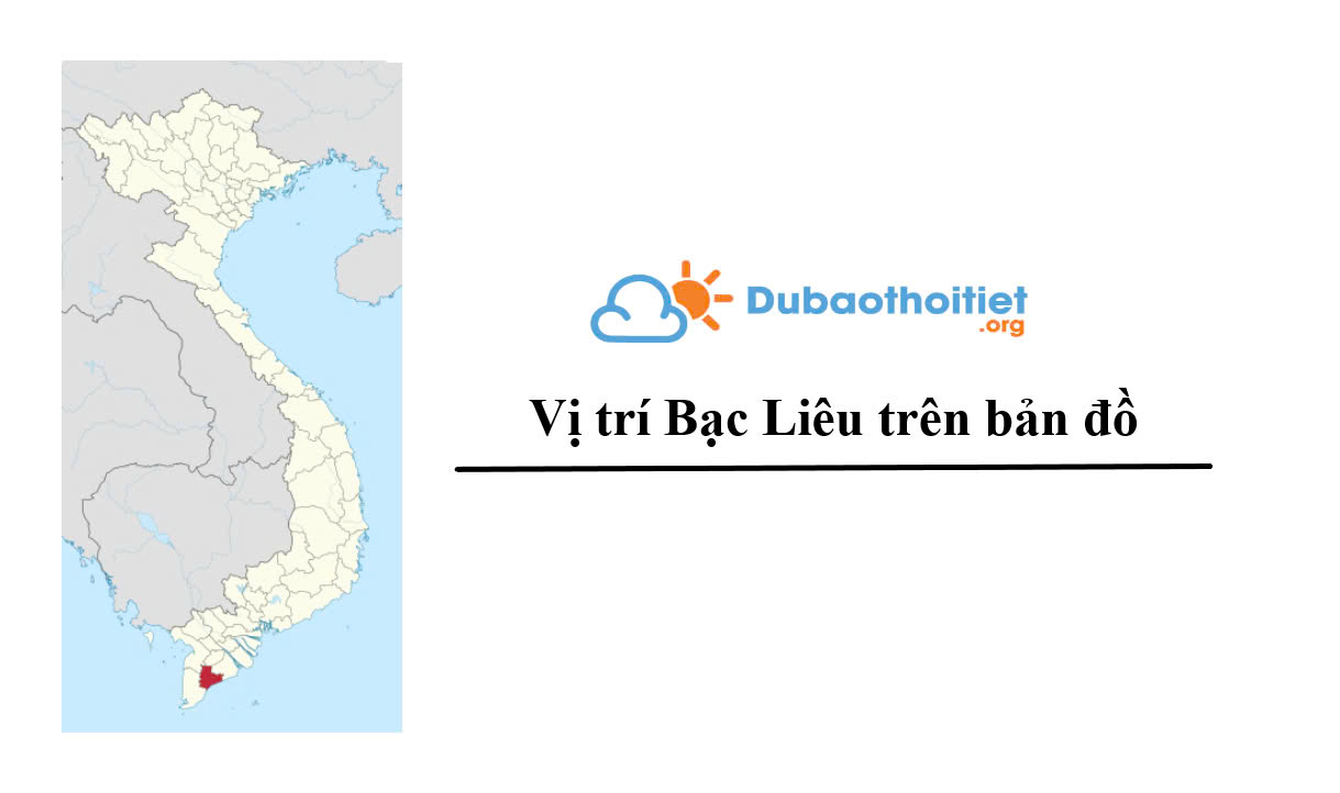 Vị trí Bạc Liêu trên bản đồ