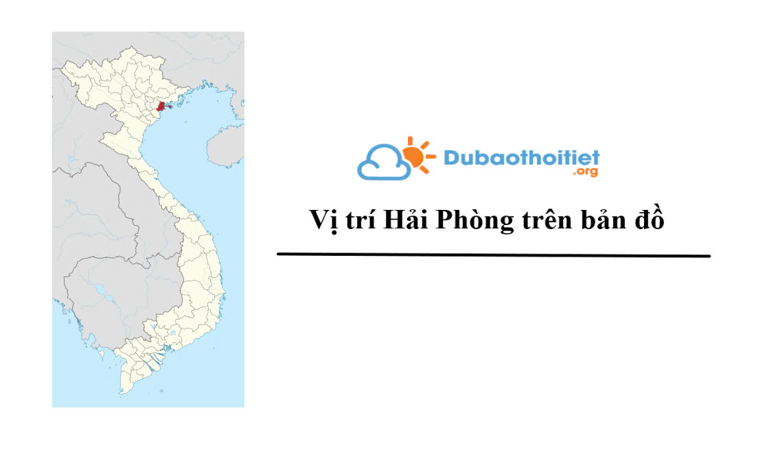 Vị trí Hải Phòng trên bản đồ