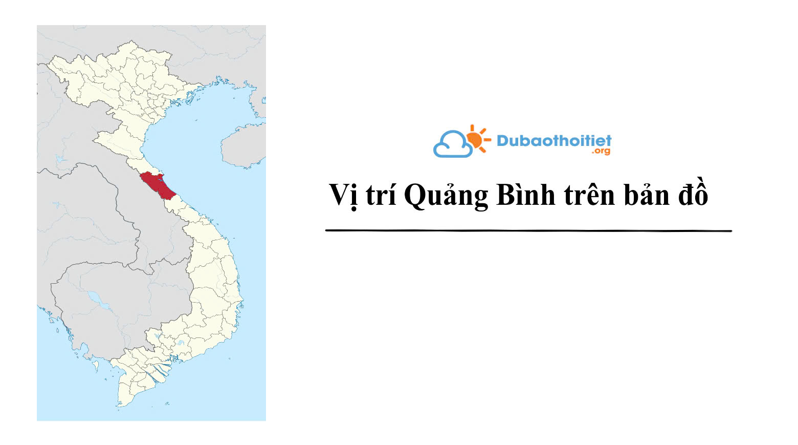 Vị trí Quảng Bình trên bản đồ